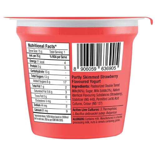 EPIGAMIA-Everyday Yogurt - Strawberry Flavoured-75gms