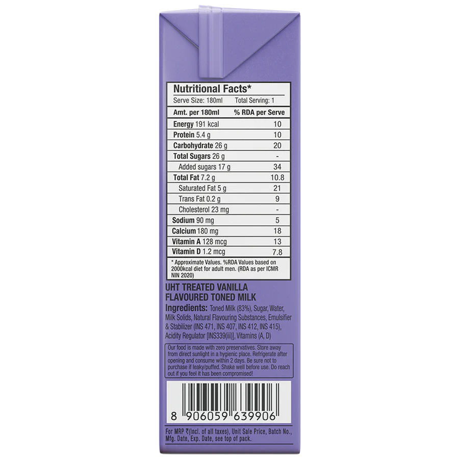 EPIGAMIA-Vanilla Milkshake SM 180ml