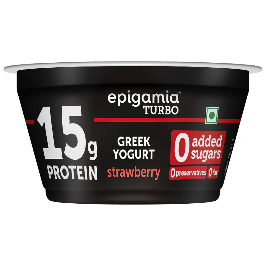 Epigamia - Strawberry 15g protein turbo yogurt