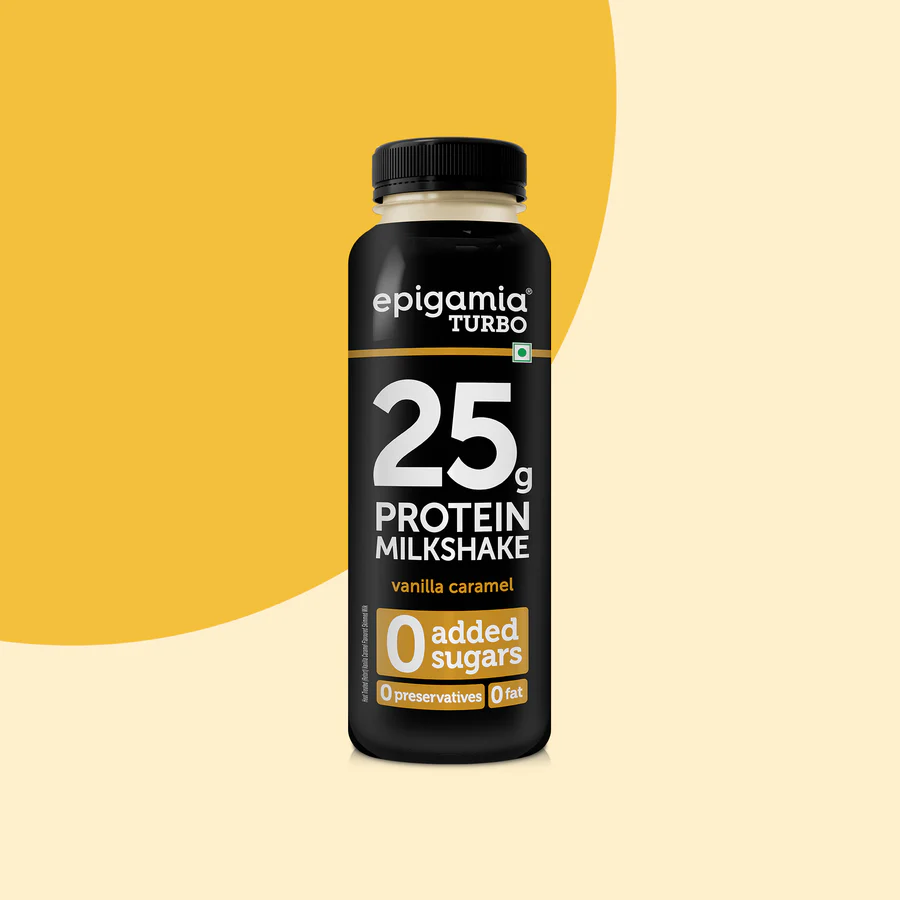 EPIGAMIA-VANILLA-CARAMEL TURBO 25G PROTEIN MILKSHAKE 250ML