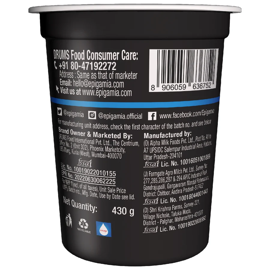 Epigamia - Turbo 50g protein yogurt