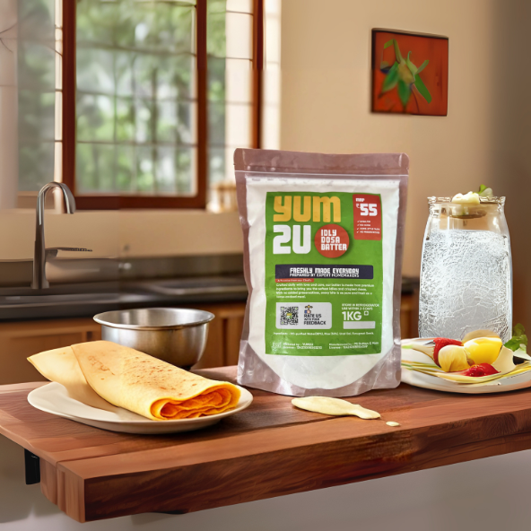 YUM2U Idly & Dosa Batter - Authentic Taste, Effortless Cooking