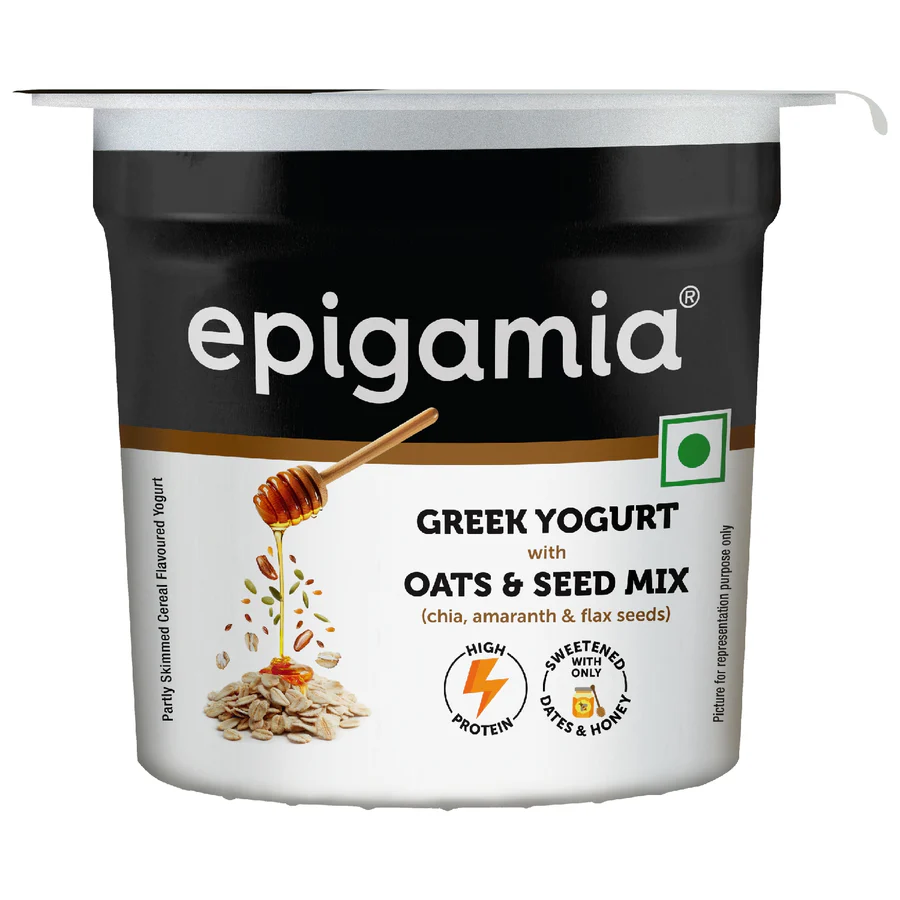 EPIGAMIA-Greek Yogurt with Oats & Seedmix - 85 gm