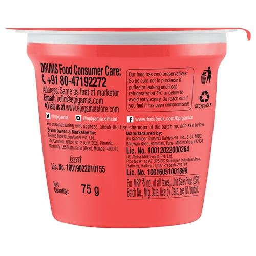 EPIGAMIA-Everyday Yogurt - Strawberry Flavoured-75gms