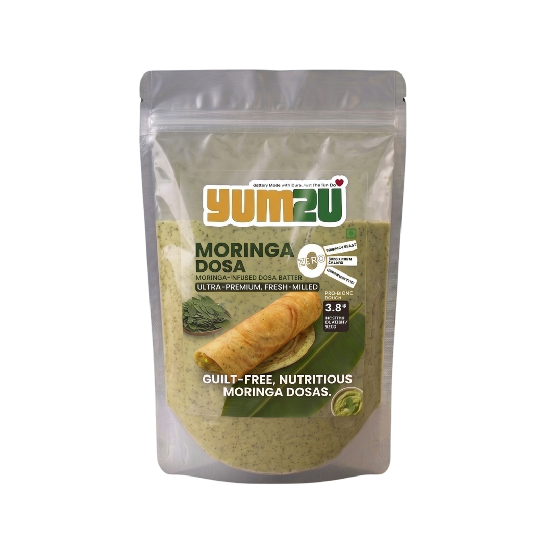 YUM2U Moringa Flavoured Dosa Batter | Fuel your day the healthy way! 💚 